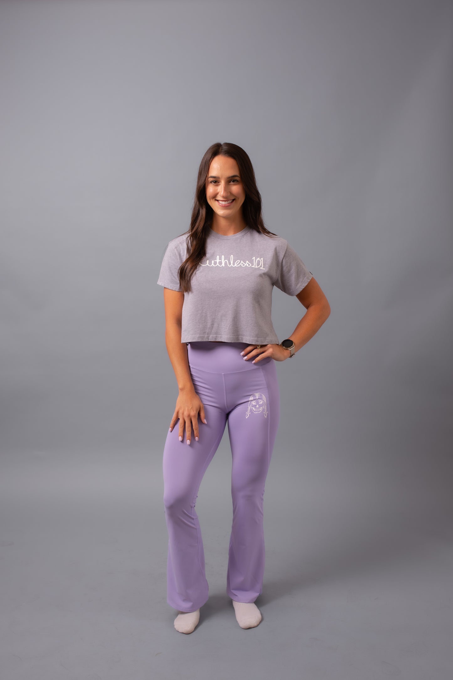Flare Leggings--Violet