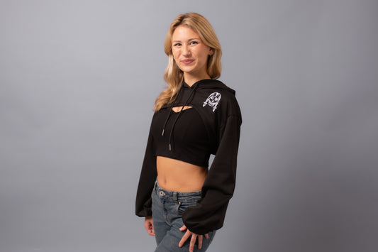 2-Piece Super Crop Hoodie Black