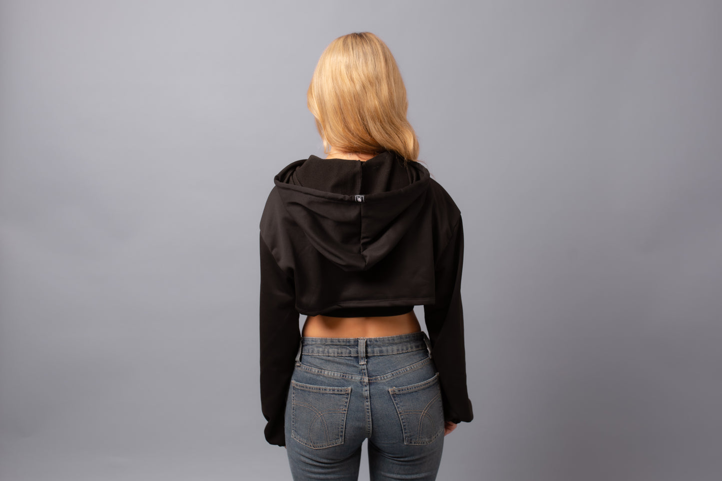 2-Piece Super Crop Hoodie Black