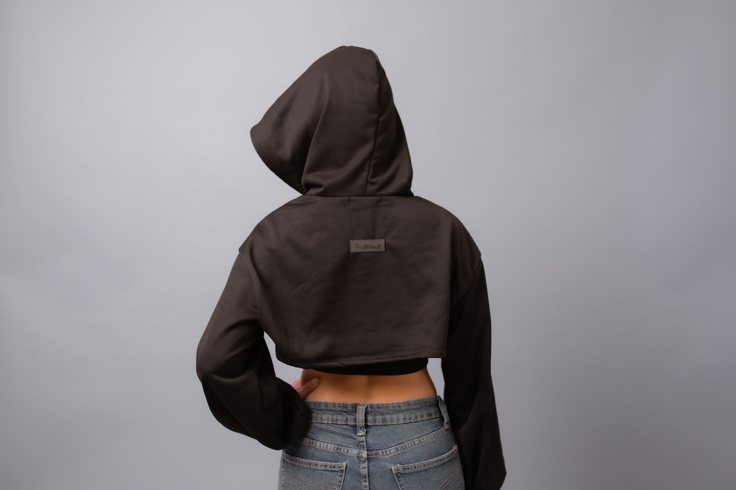 2-Piece Super Crop Hoodie Black