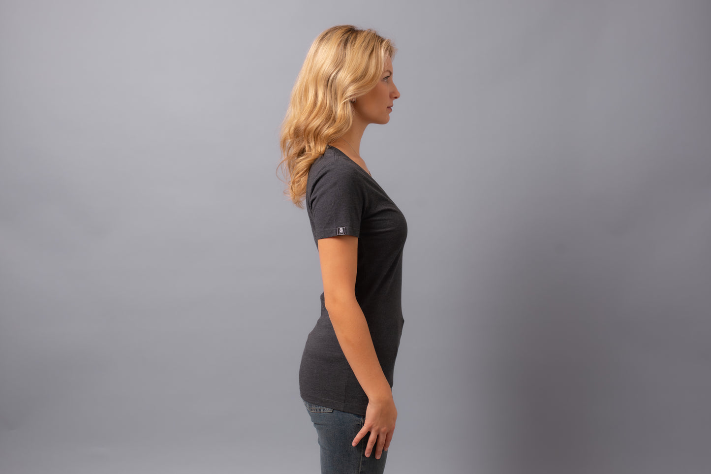 Ruthless101 V-Neck--Charcoal