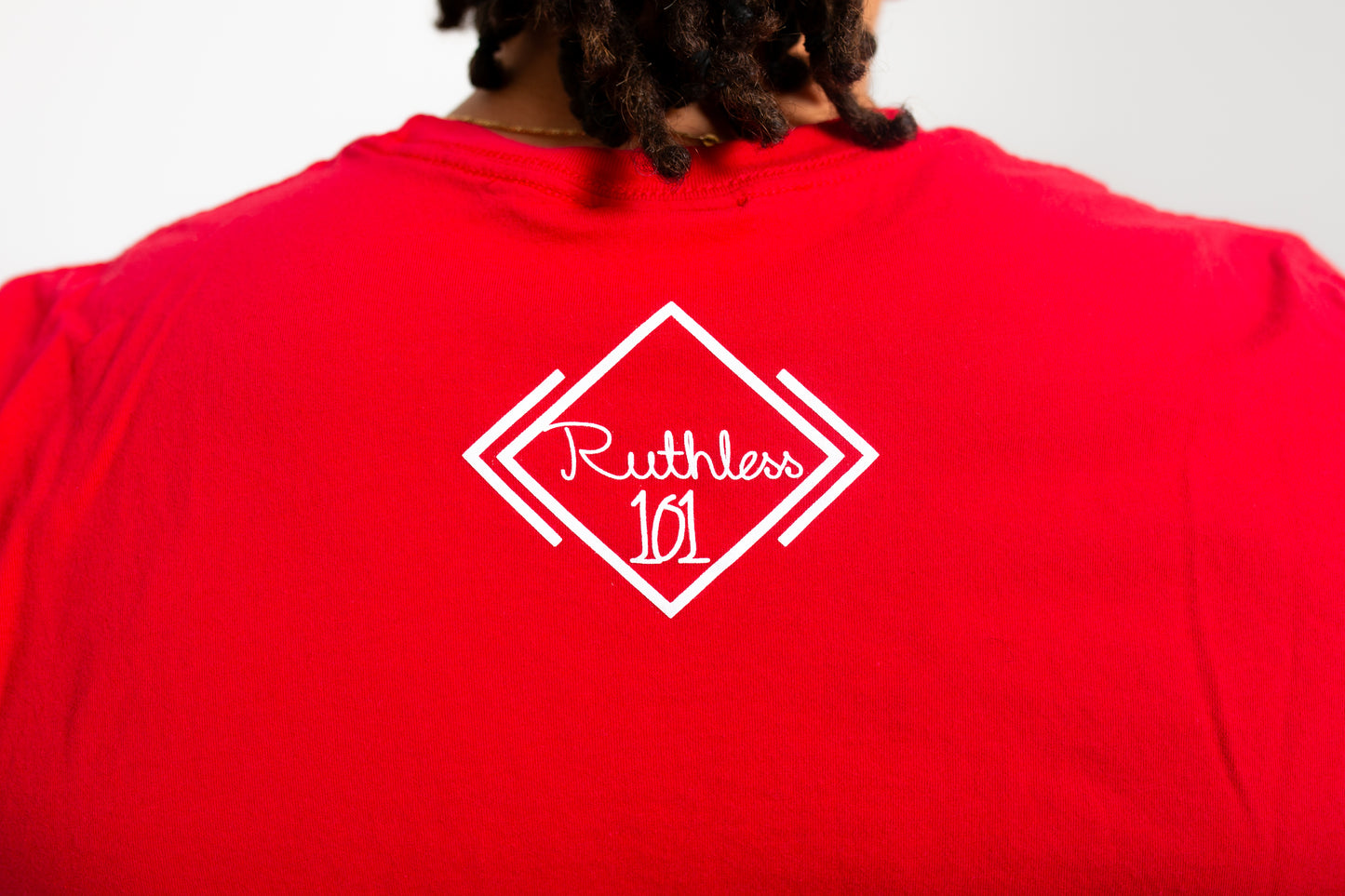 Rectangle Signature T-Shirt--Red