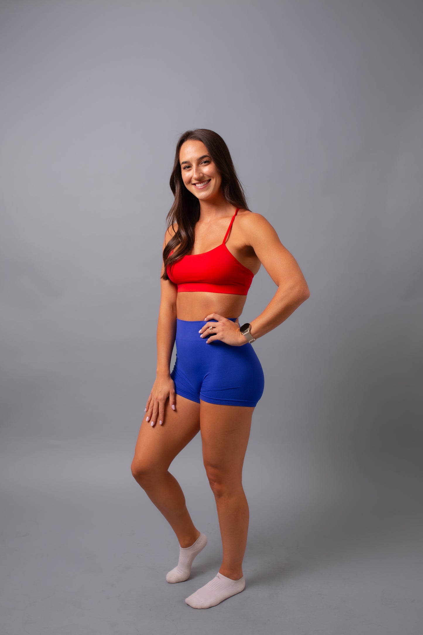 Solid Tummy Control Booty Shorts
