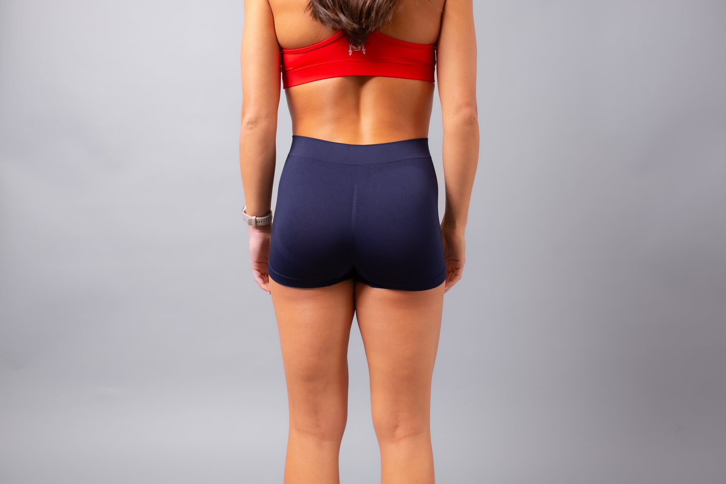 Solid Blue Spandex Shorts