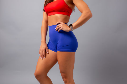 Tummy Control Shorts--Blue