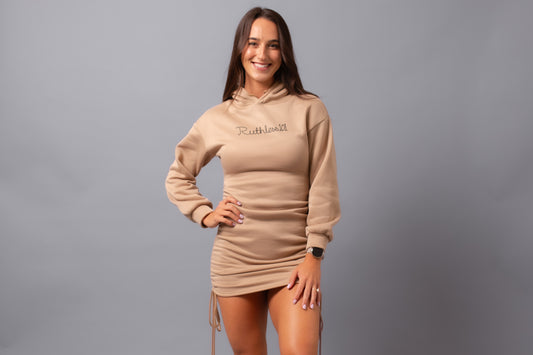Hoodie Dress--Khaki