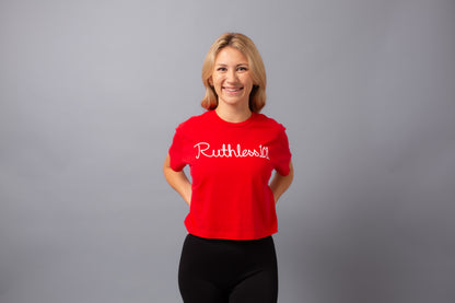 Crop Top-- Red