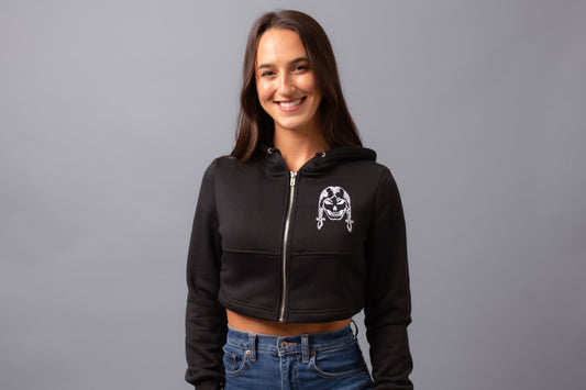 Women's Crop Hoodie Black