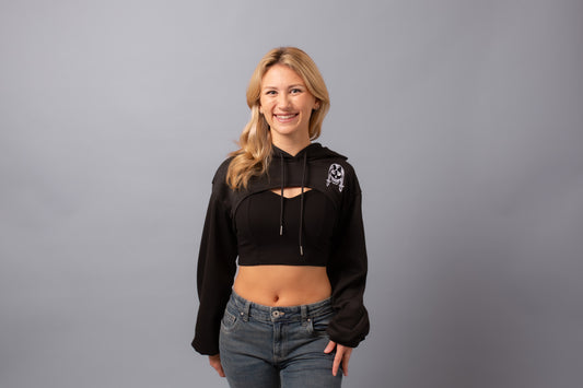2-Piece Super Crop Hoodie Black