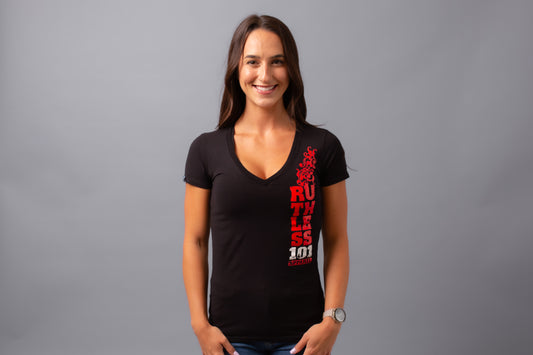 Ruthless101 V-Neck--Black