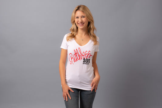 Signature V-Shirt--White