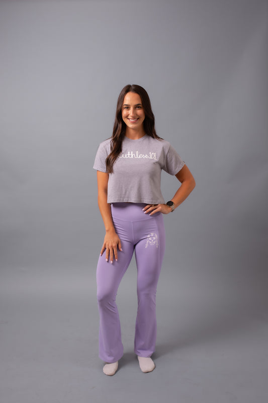 Flare Leggings--Violet