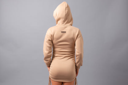 Hoodie Dress--Khaki