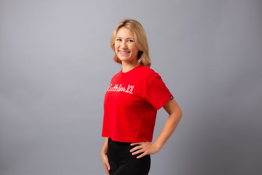 Crop Top-- Red