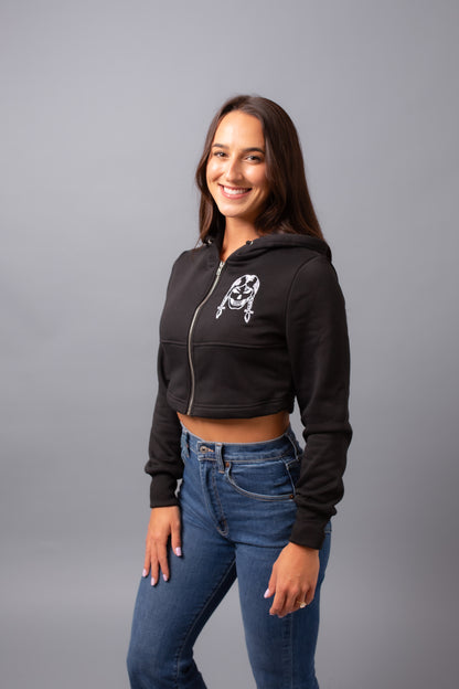 Women's Crop Hoodie Black