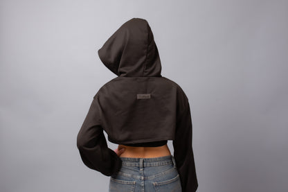 2-Piece Super Crop Hoodie Black
