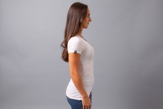 Ruthless101 V-Shirt--White