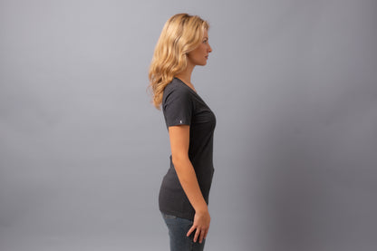 Ruthless101 V-Neck--Charcoal