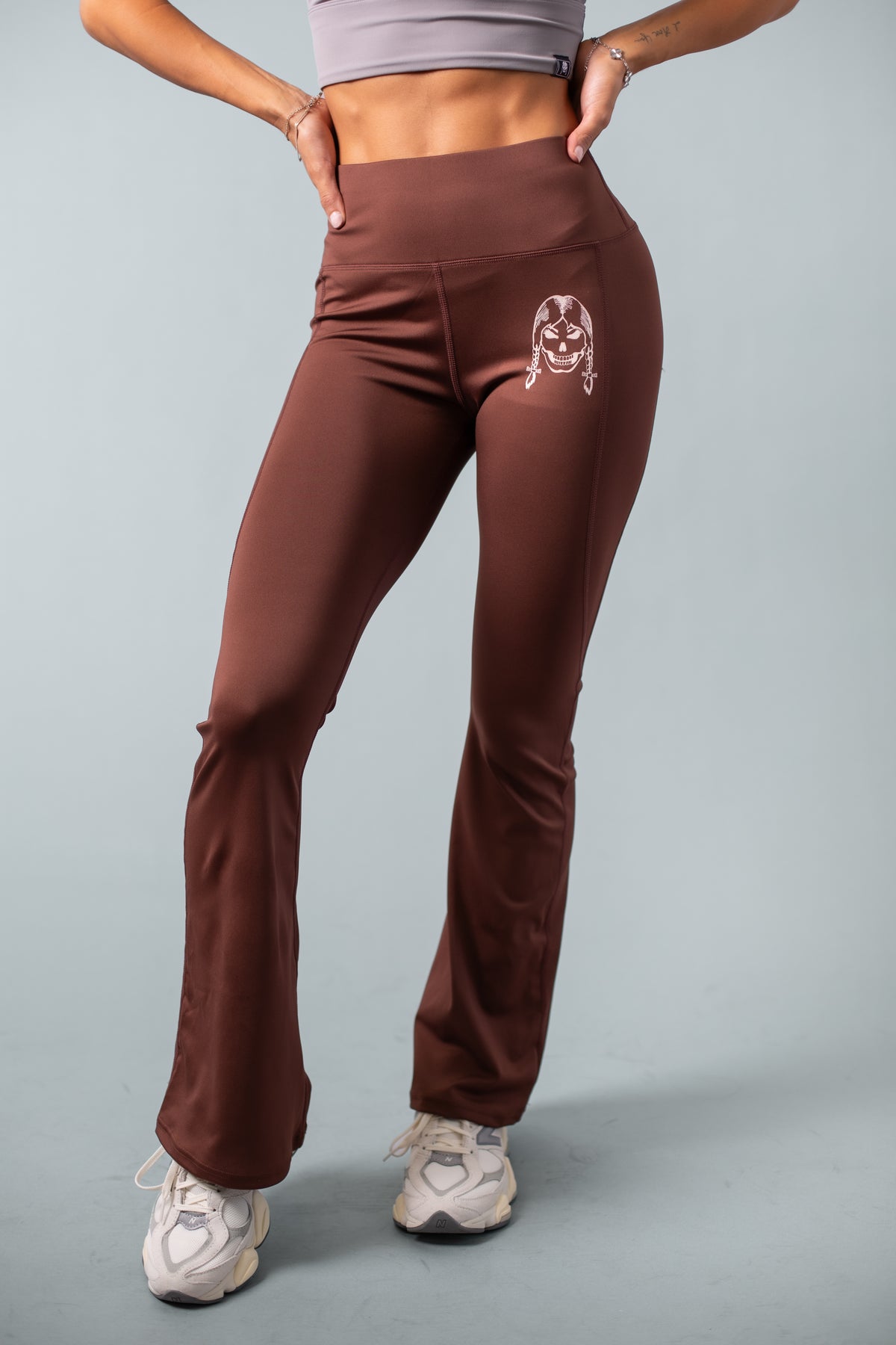 Flare Leggings--Brown